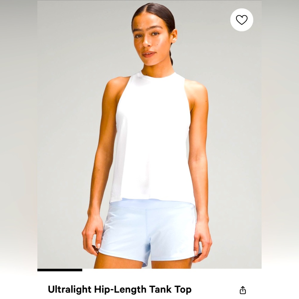 pink ultra light lululemon new with tags size 4 tank top
